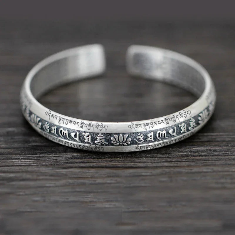 Heart Sutra Lotus Bracelet by Tinkers - Spiritual Calm