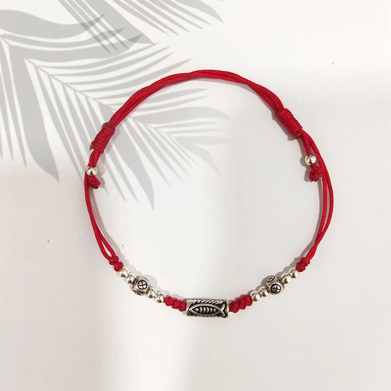 Tinkers Chinese Style Lucky Koi Fish Adjustable Braided Bracelet - Uncategorized
