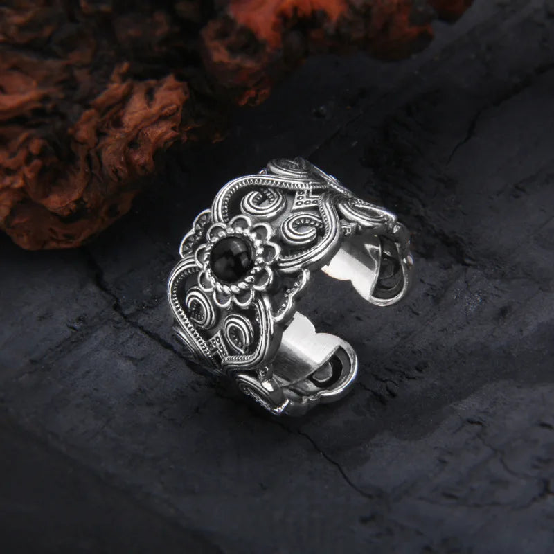Mongolian Flower Ring By Tinkers Spiritual Balance