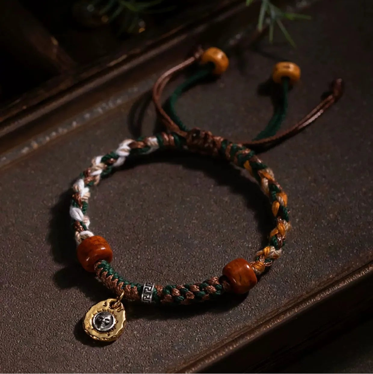 Tinkers Handmade Tibetan Bracelet With Silver Charm Rope Red Thread - Apparel & Accessories > Jewelry > Bracelets