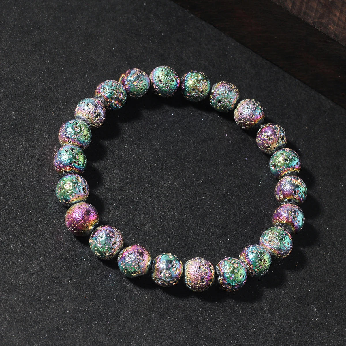 Handcrafted Volcanic Stone Bracelet for Balance and Protection by Tinkers