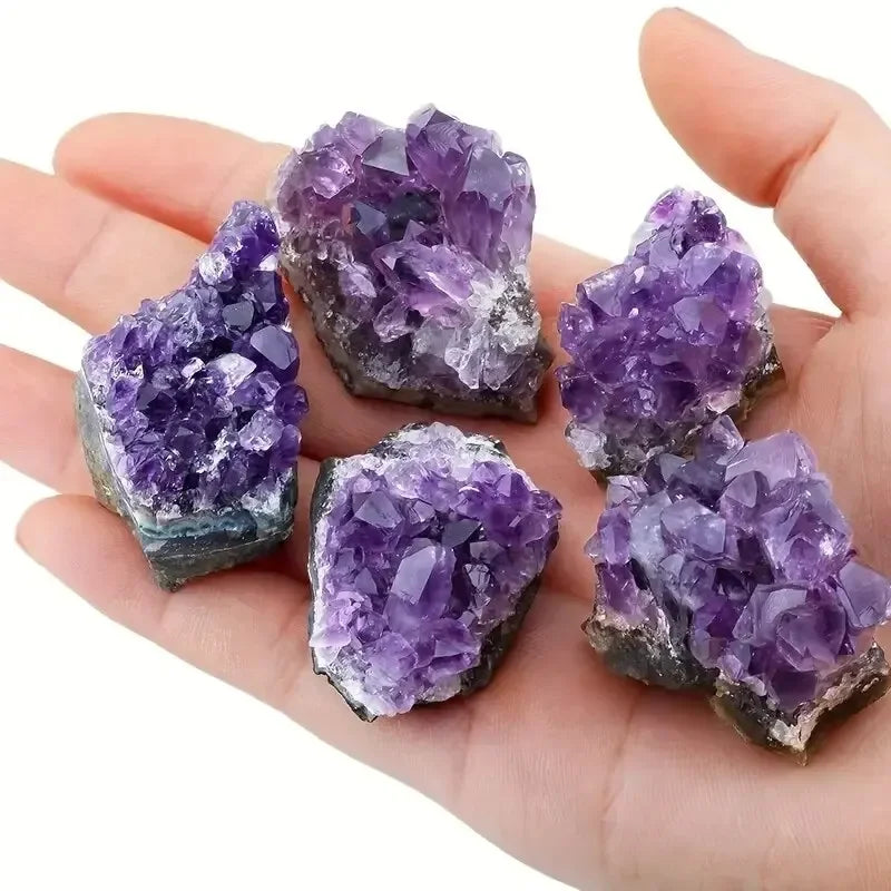 Tinkers Purple Natural Amethyst Stone Healing Crystal 2 Pcs - Uncategorized