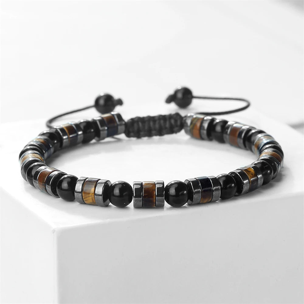 Tinkers Lava Stone Deluxe Bracelet 6mm For Yoga Hematite Tiger Eye -