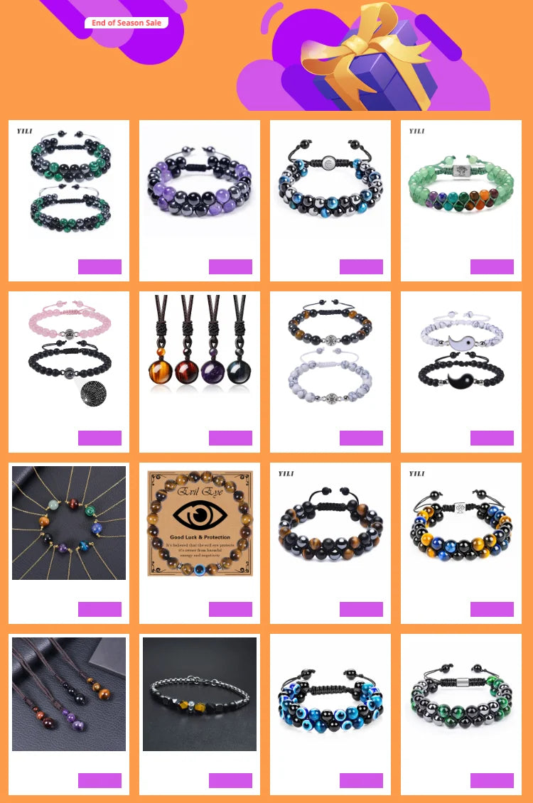 Tiger Eye Evil Eye Bracelet By Tinkers - Aura Protection