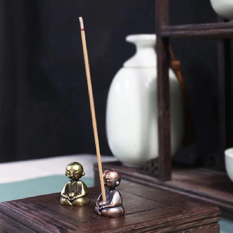 Tinkers Little Monk Zen Incense Burner Stand For Study Decor -