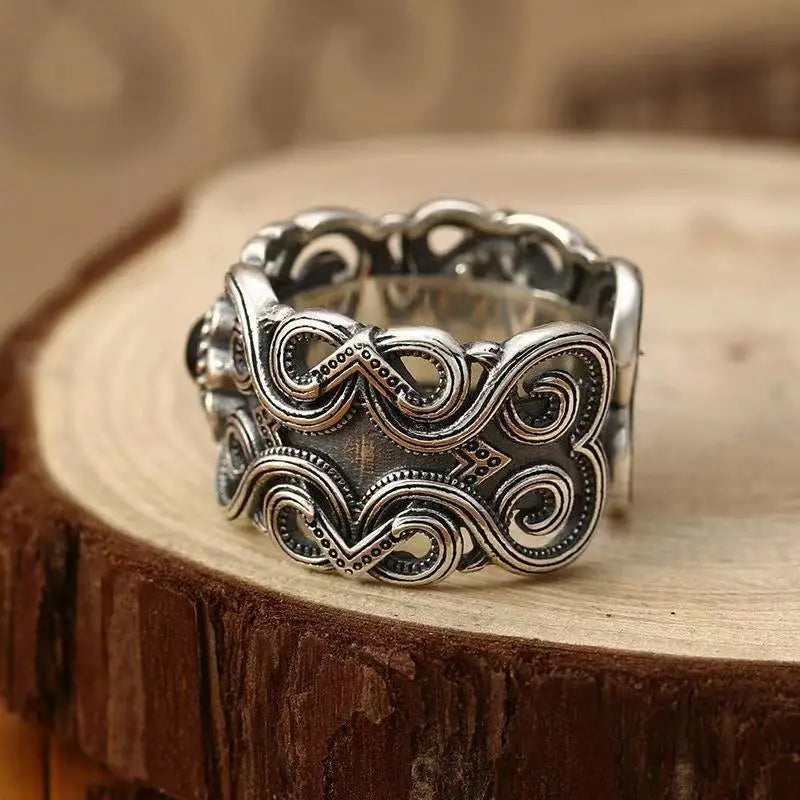 Mongolian Flower Ring By Tinkers Spiritual Balance