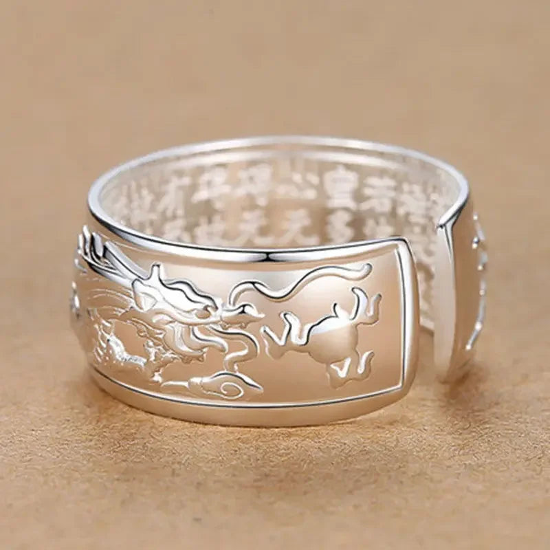 Flying Dragon Sterling Silver Ring By Tinkers Energy