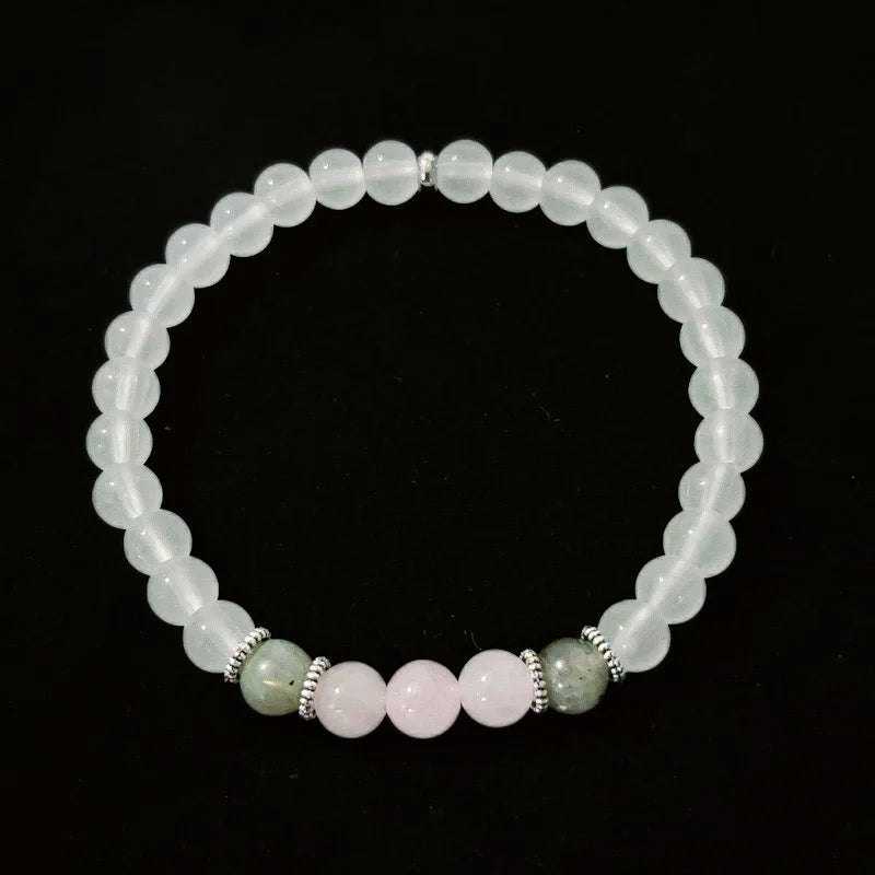 Tinkers Moonstone Labradorite Rose Quartz Bracelet Calm Energy - Apparel & Accessories > Jewelry > Bracelets