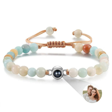 Handcrafted Natural Stone Projection Bracelet for Couples by Tinkers