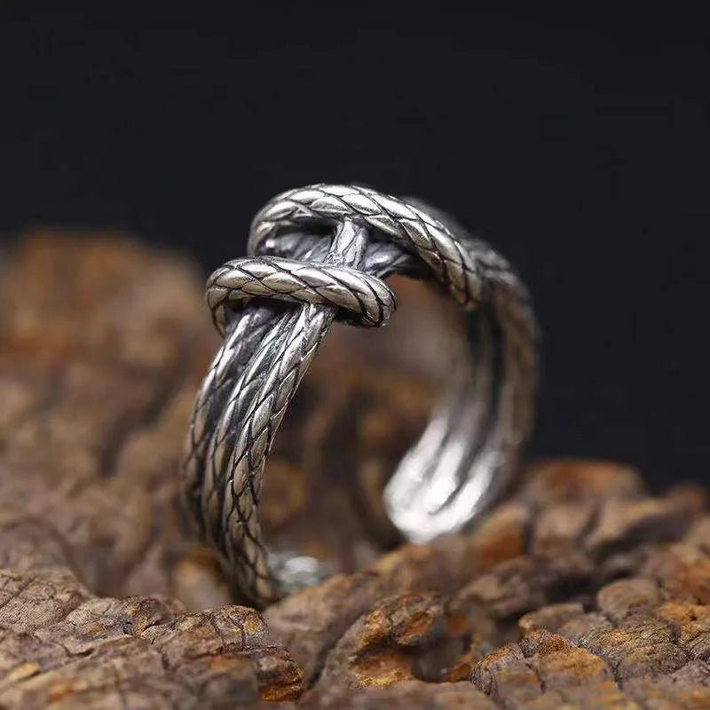 Woven Rope Ring By Tinkers - Gothic Energy Balance