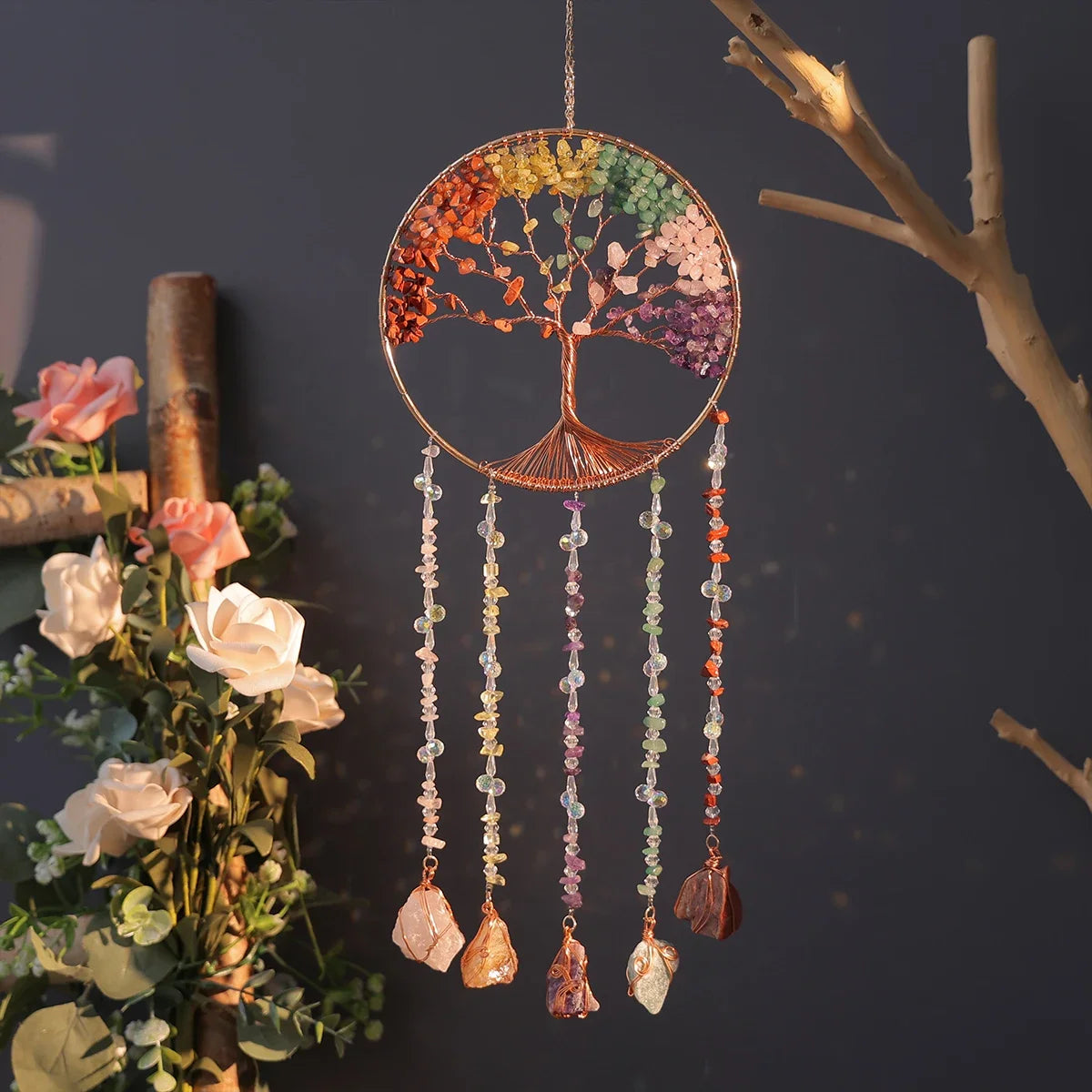 Crystal Suncatcher — Rainbow Light & Prism Home Decor