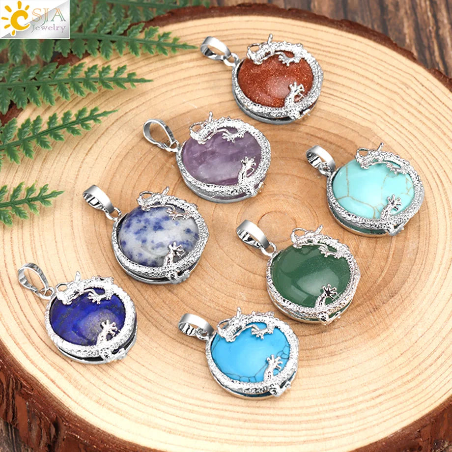 Tinkers Drachenanhänger mit Tigerauge – Energieschutz 