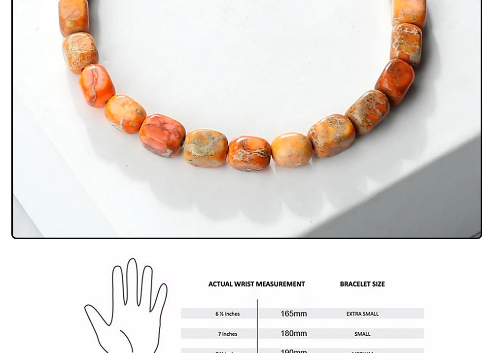 Tinkers Tinkers Vintage Emperor Rare Natural Stone Beaded Bracelet -