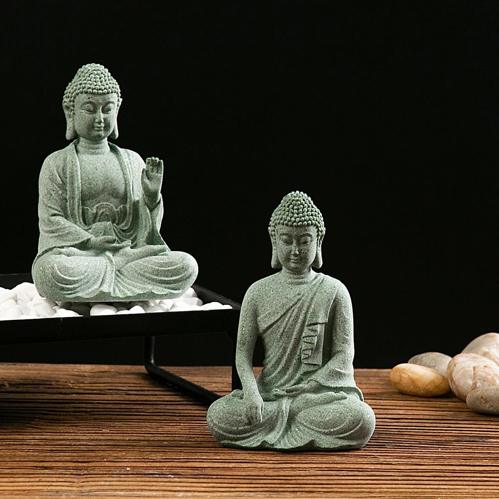 Tinkers Small Buddha Statue Mini Fish Tank Zen Decor Desk Topper - Home & Garden > Decor > Figurines