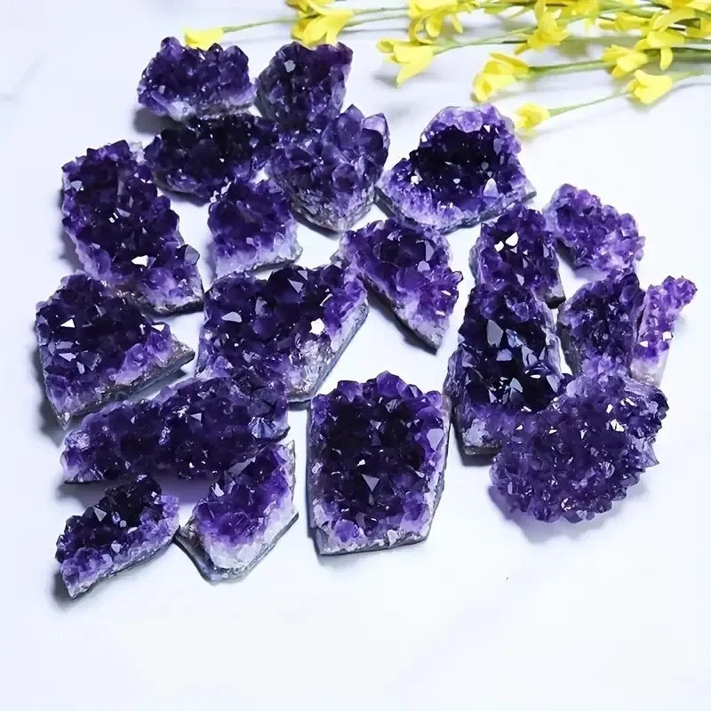 Tinkers Purple Natural Amethyst Stone Healing Crystal 2 Pcs - Uncategorized