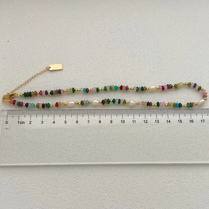 Tinkers Fashion Colorful Beads Freshwater Pearl Necklace For Women - Apparel & Accessories > Jewelry > Necklaces