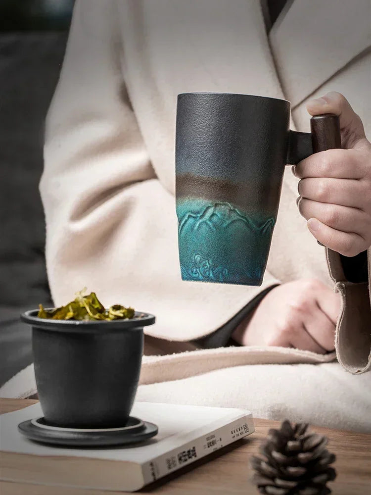 Handcrafted Elegant Ceramic Mug by Tinkers for Professionals