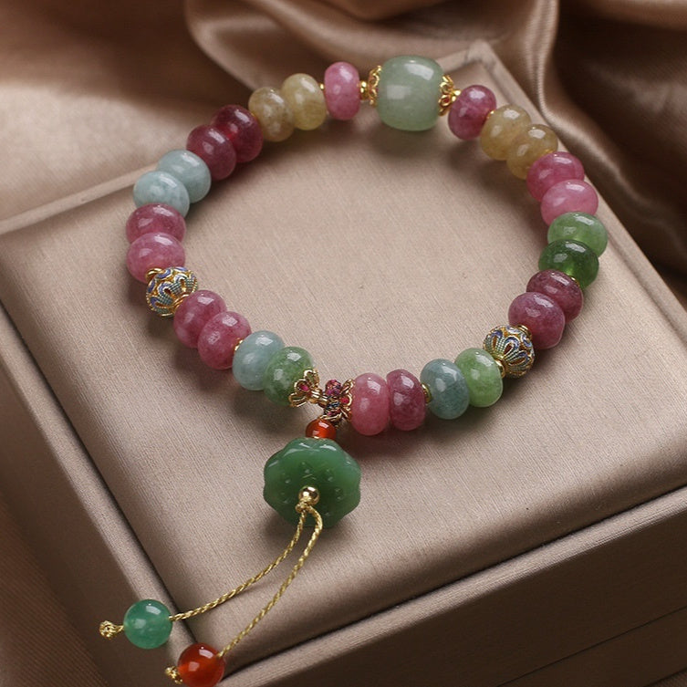 Natural Handcrafted Tourmaline Bracelet for Women's Protection by Tinkers
