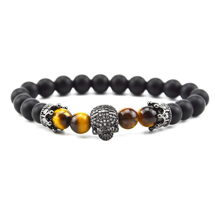 Tinkers Volcanic Rock Beaded Crown Zircon Bracelet Exclusive - 0