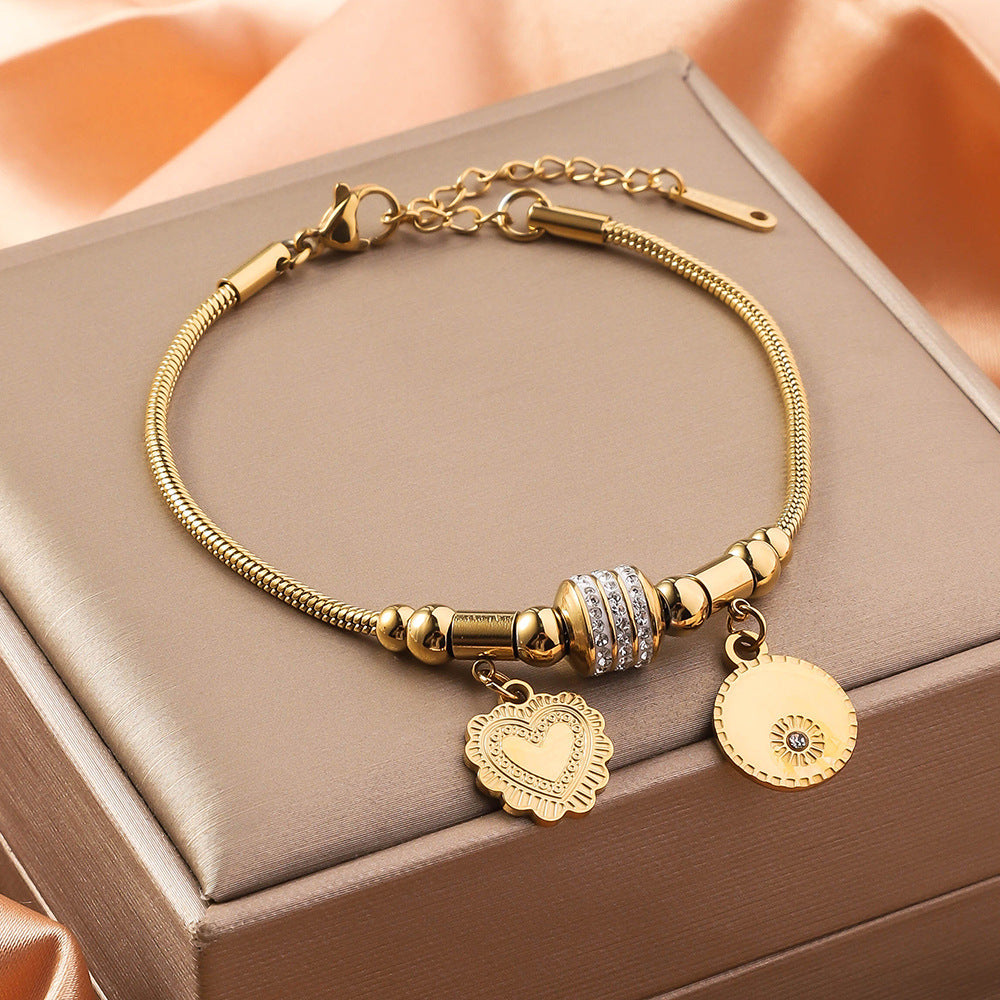 Stainless Steel Bracelet 18K Vacuum Plating Electroplated