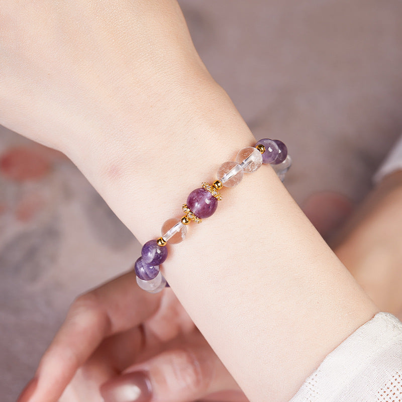 Amethyst Lucky Beads Bracelet By Tinkers For Healing