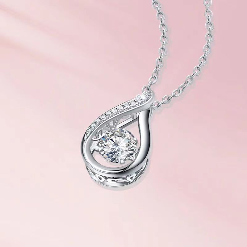 Drop Shape All Match Light Luxury Moissanite Necklace
