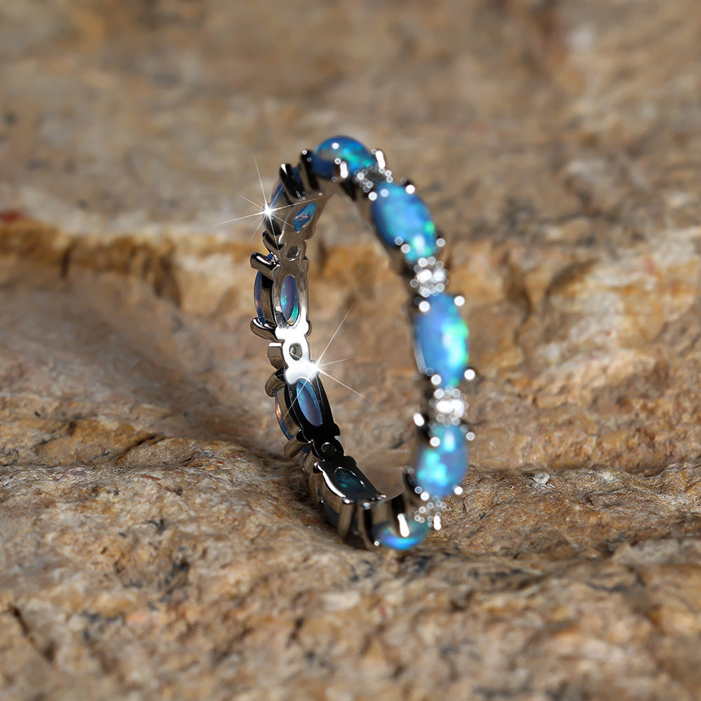 Exquisite Handcrafted Opal Ring for Women's Emotional Balance by Tinkers
