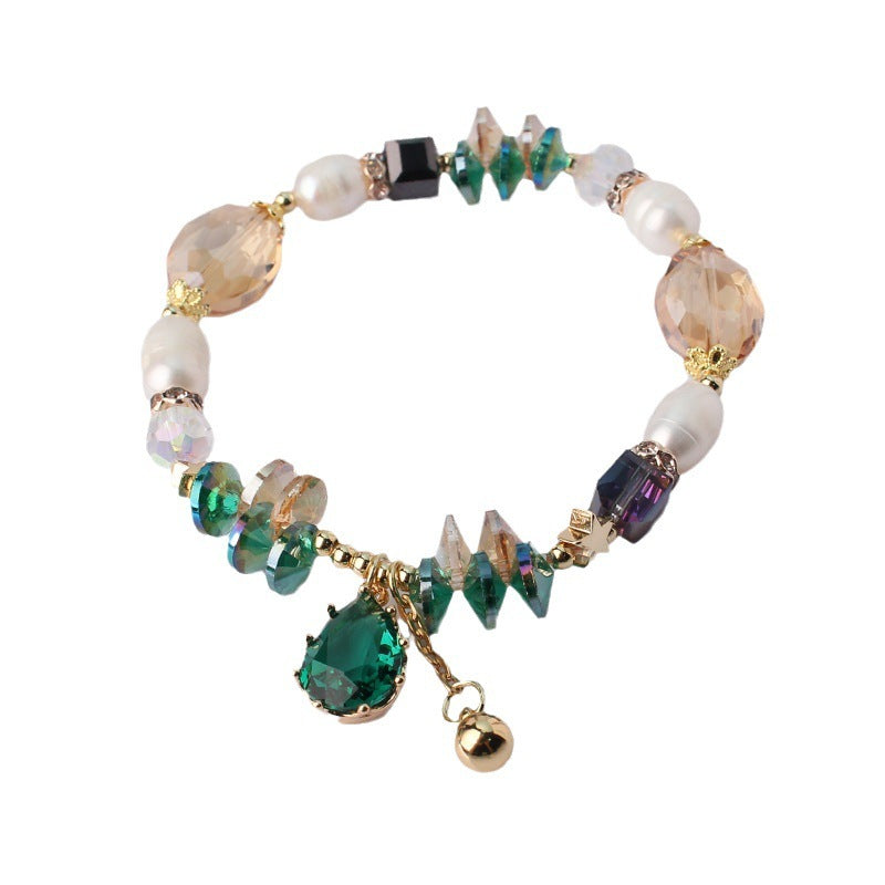 Tinkers Pearl Crystal Stitching Bracelet Korean Style Elite - 0