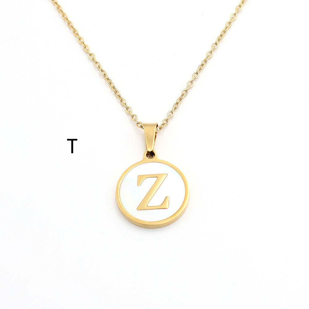 Handcrafted Natural Stone Alphabet Pendant by Tinkers for Empowerment