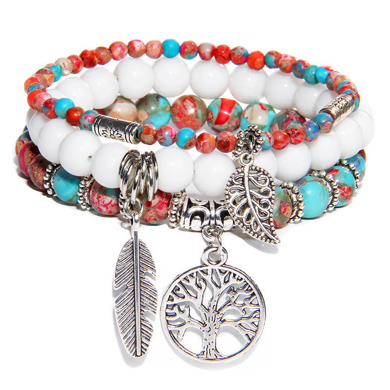 Handcrafted Turquoise Tree of Life Bracelet by Tinkers for Women's Healing