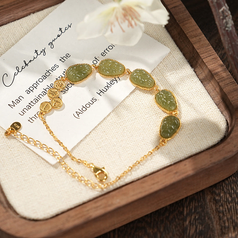 Hetian Jade Bracelet for Women Balance Healing by Tinkers