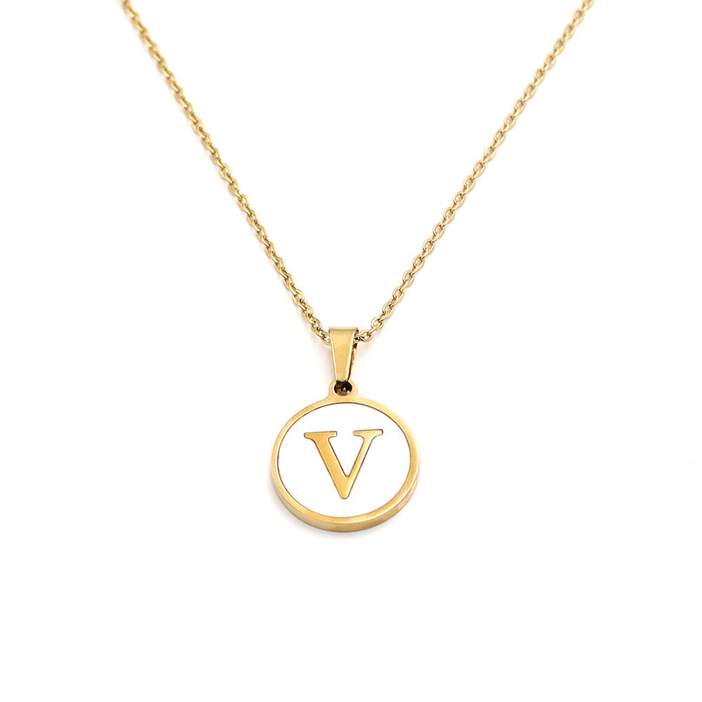 Handcrafted Natural Stone Alphabet Pendant by Tinkers for Empowerment