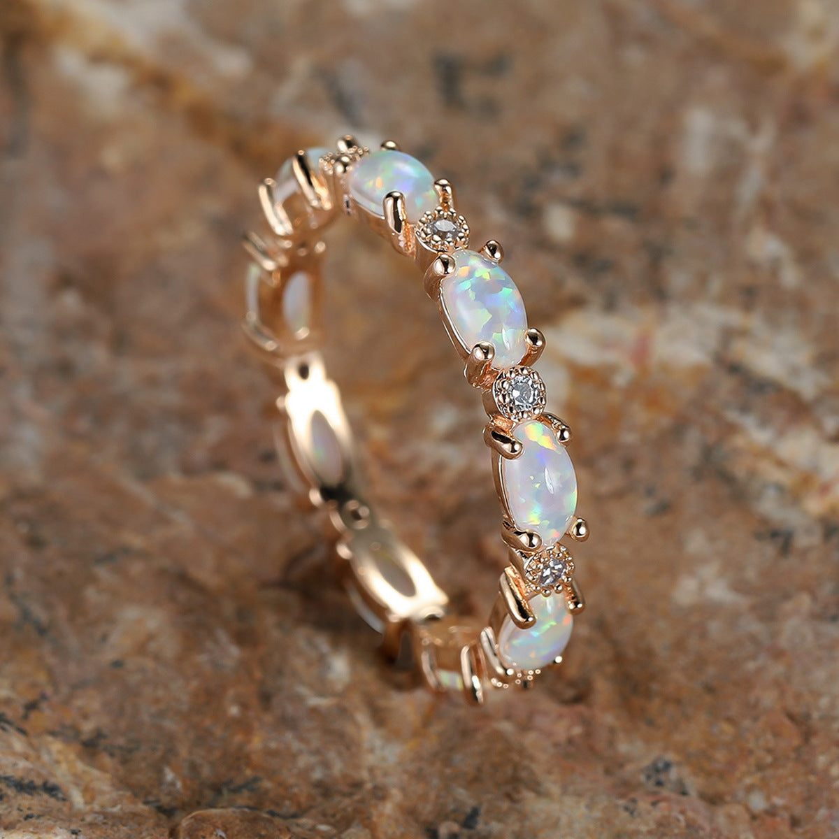 Exquisite Handcrafted Opal Ring for Women's Emotional Balance by Tinkers