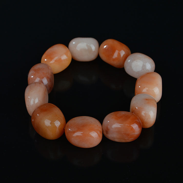 Tinkers Jade Pebble Bracelet Natural Gobi Artisanal Collection - 0