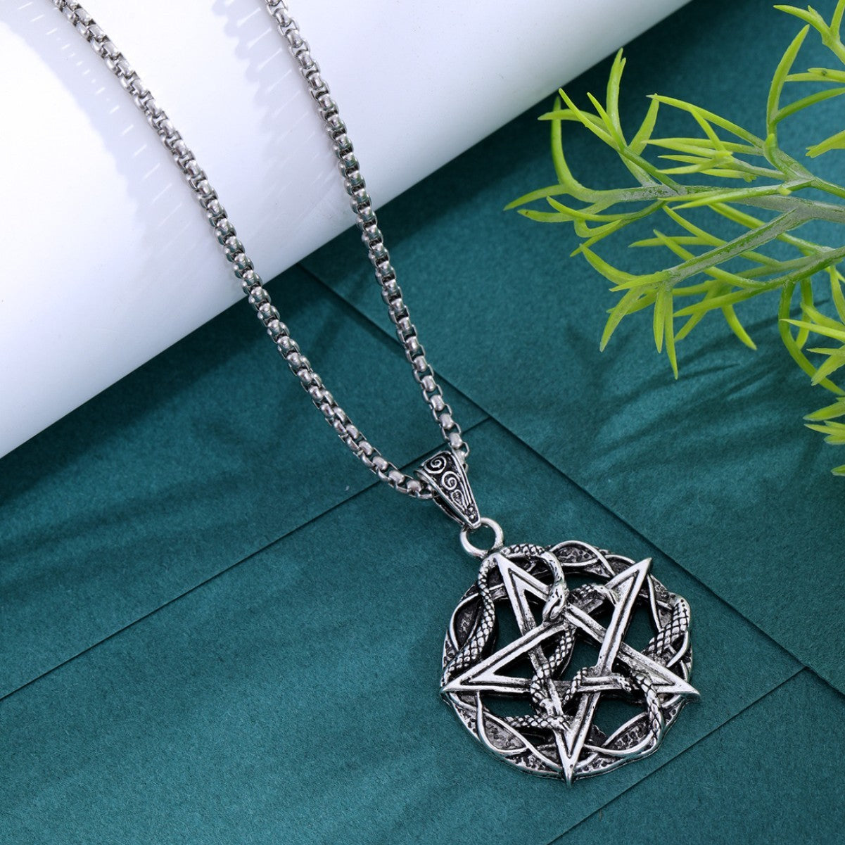 Handcrafted Pentagram Pendant for Spiritual Protection by Tinkers
