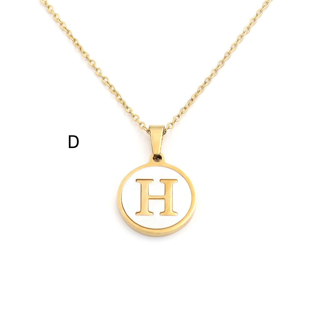 Handcrafted Natural Stone Alphabet Pendant by Tinkers for Empowerment