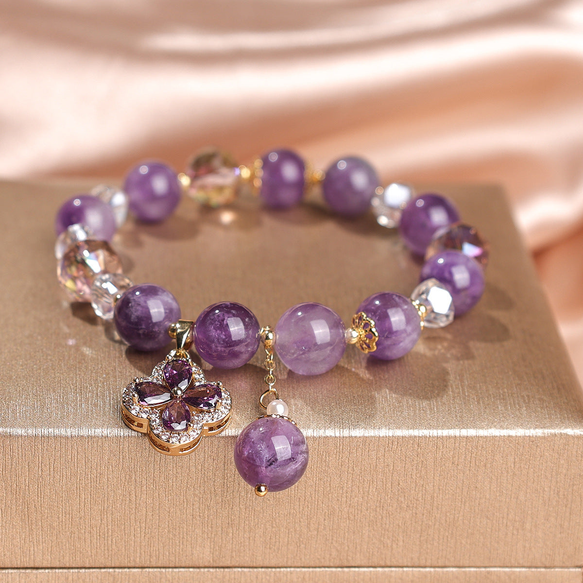 Natural Amethyst Unisex Bracelet for Balance by Tinkers