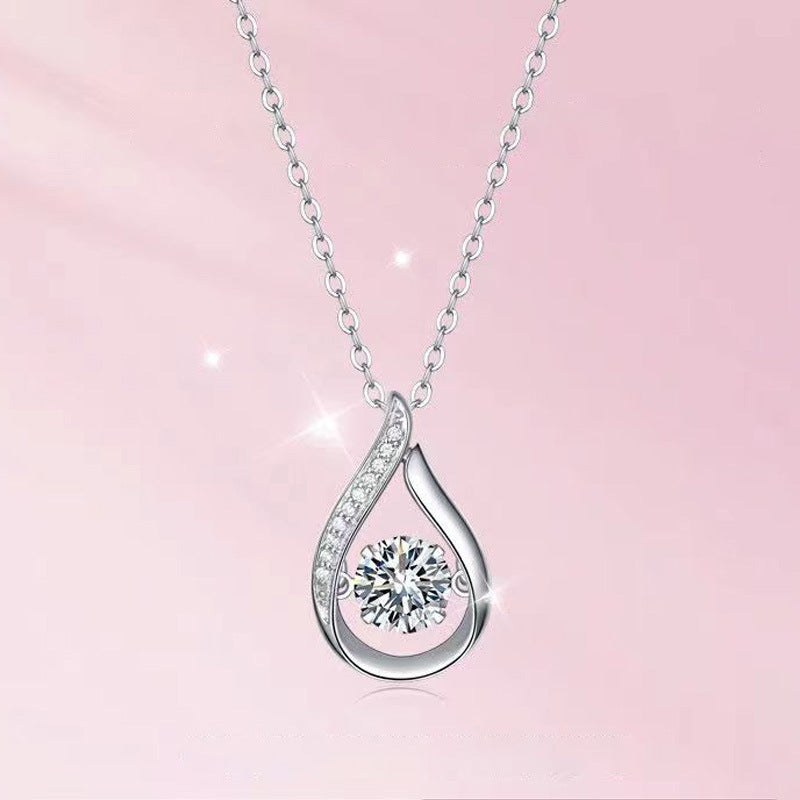 Drop Shape All Match Light Luxury Moissanite Necklace