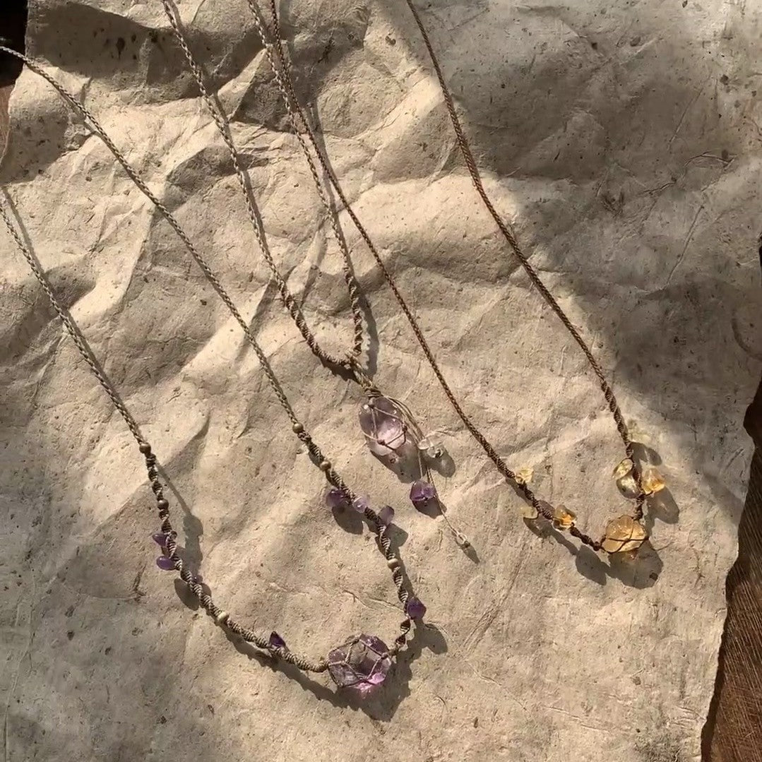 Handcrafted Labradorite Moonstone Necklace for Intuitive Protection by Tinkers