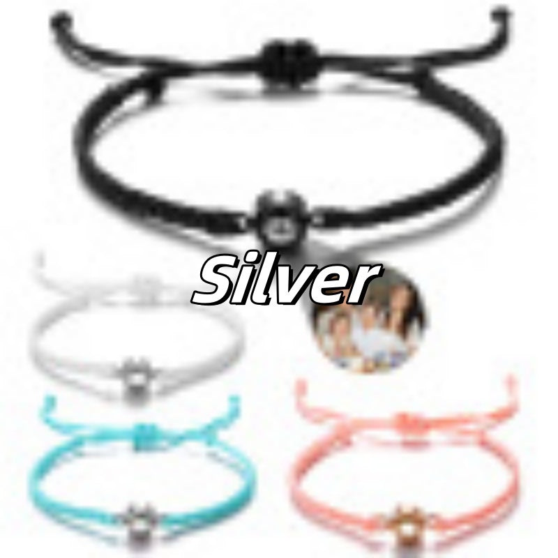 Tinkers Customized Circle Photo Projection Bracelet Adjustable - Apparel & Accessories > Jewelry > Bracelets 0