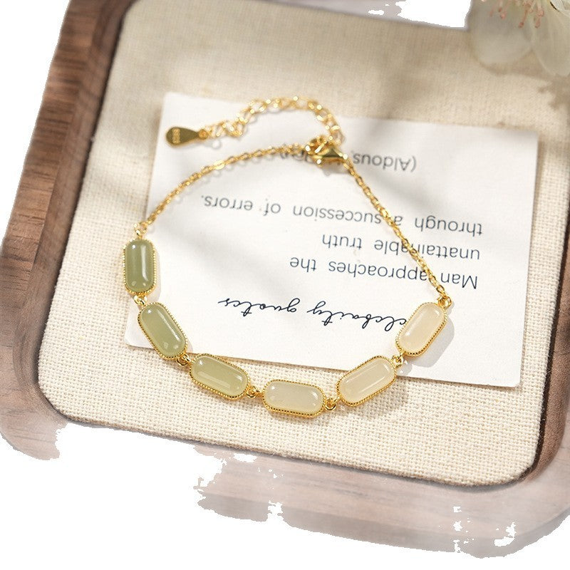 Hetian Jade Bracelet for Women Balance Healing by Tinkers