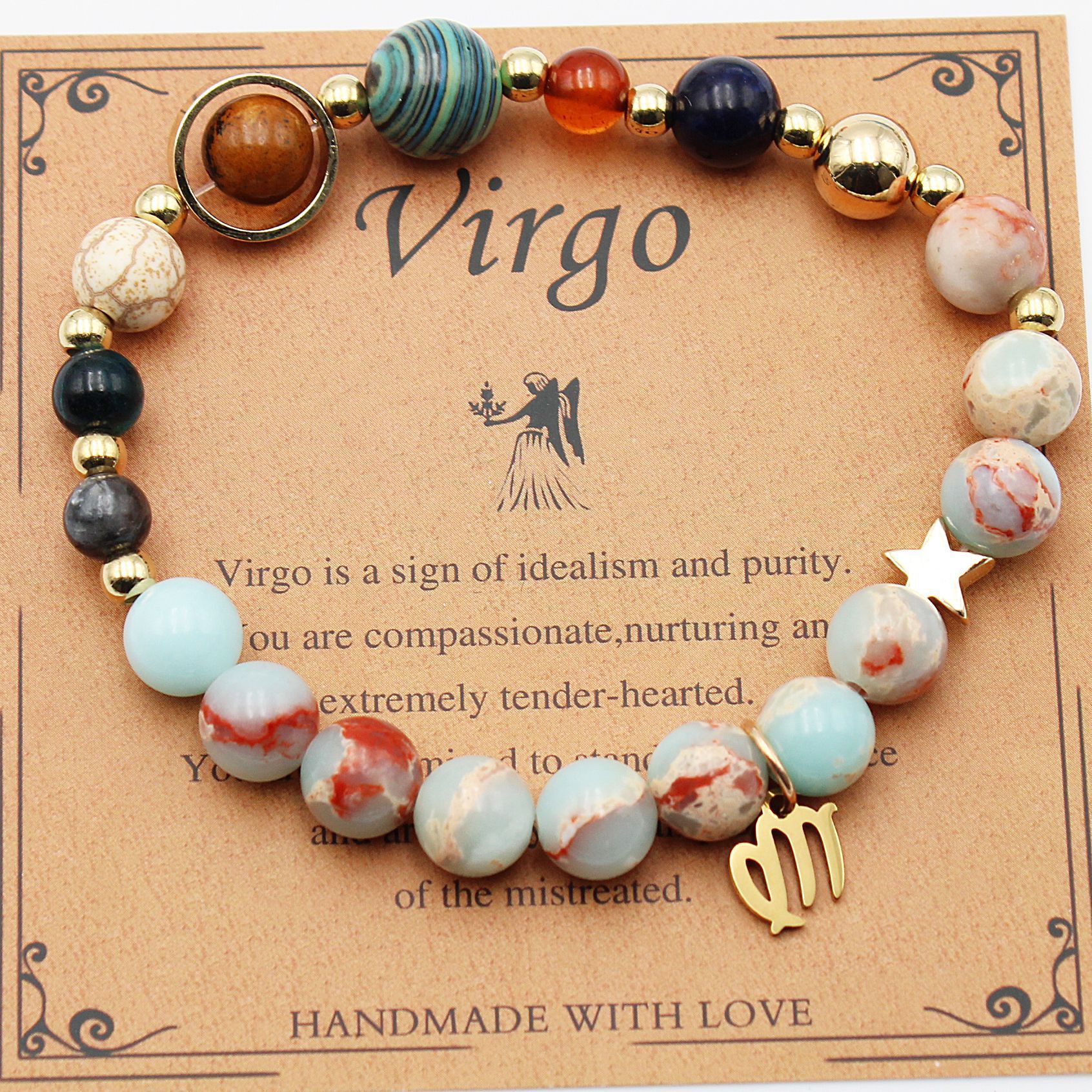 Tinkers Twelve Constellations Natural Stone Bracelet Zodiac Edition - 0