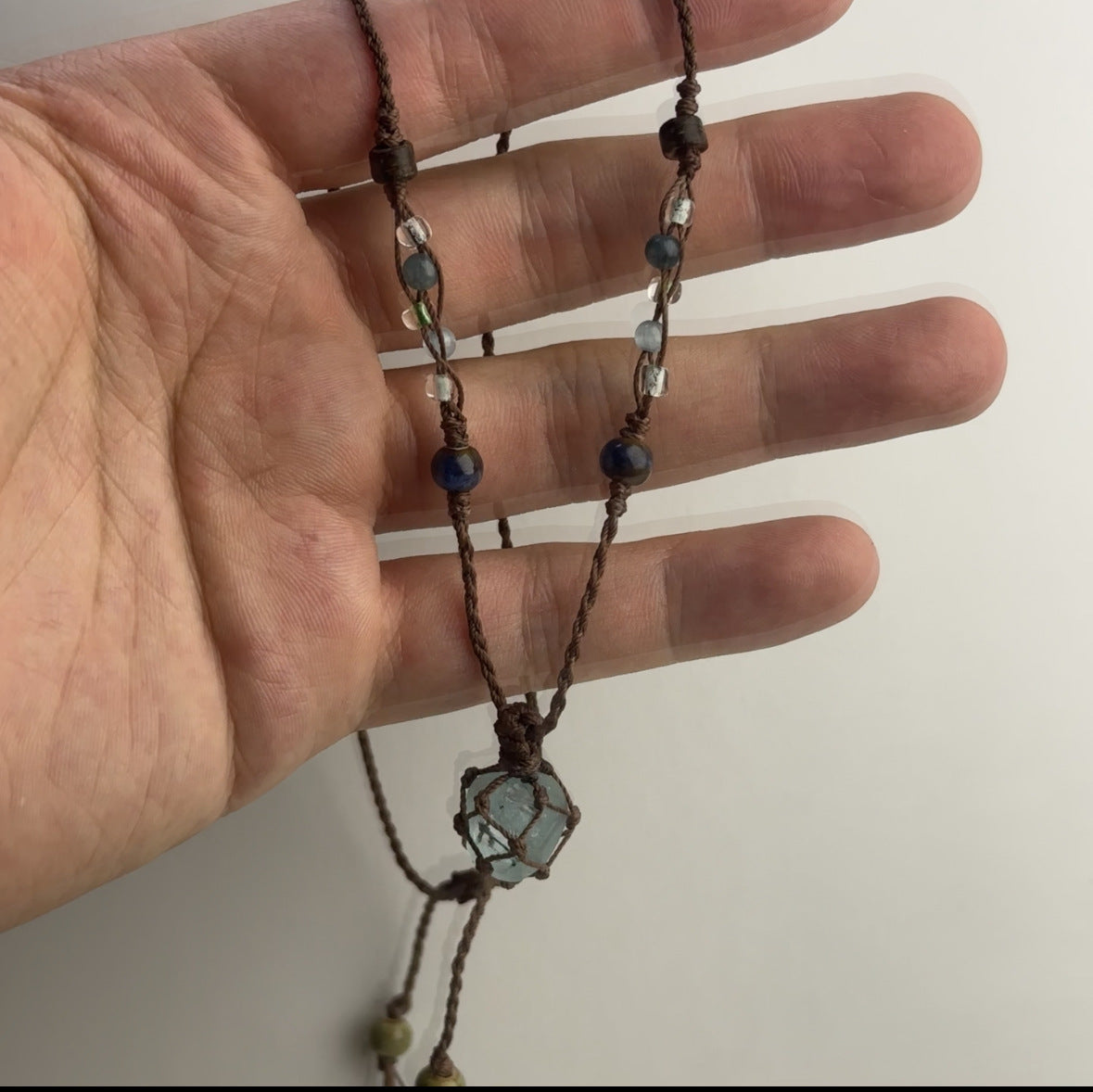 Handcrafted Labradorite Moonstone Necklace for Intuitive Protection by Tinkers