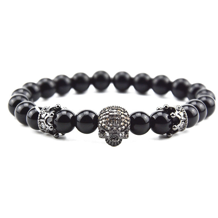 Tinkers Volcanic Rock Beaded Crown Zircon Bracelet Exclusive - 0