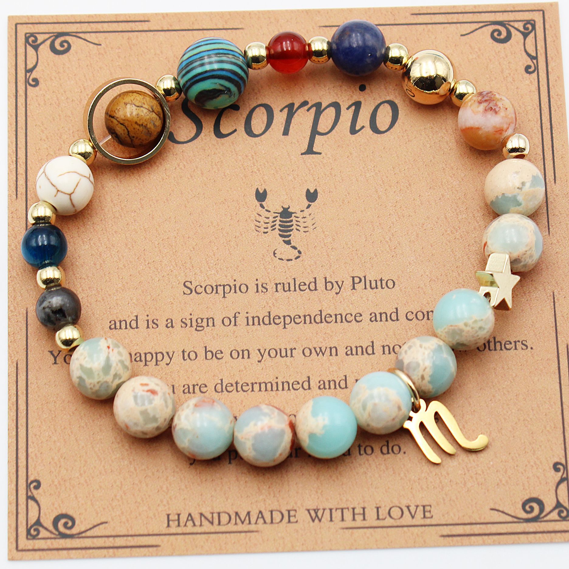 Tinkers Twelve Constellations Natural Stone Bracelet Zodiac Edition - 0