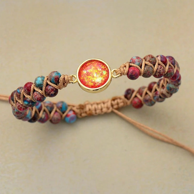 Tinkers Emperor Stone Beads Handwoven Bracelet Limited Edition - 0