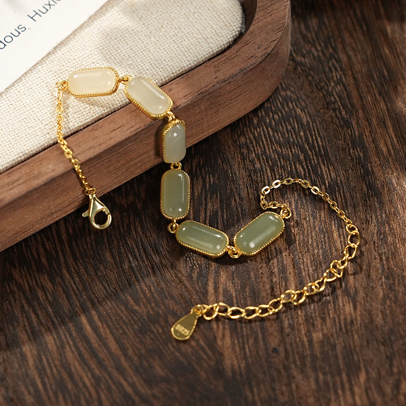 Hetian Jade Bracelet for Women Balance Healing by Tinkers