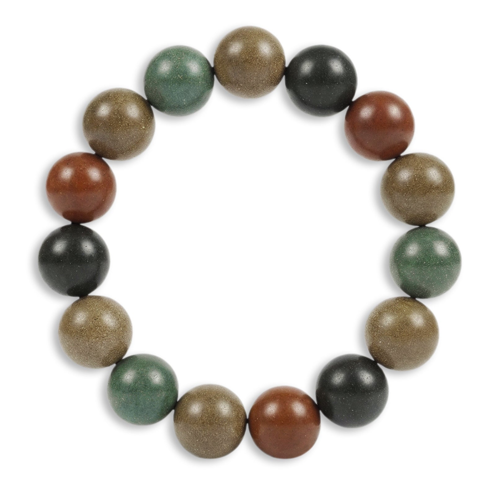 TCM Herbal Wood Bracelet — Sandalwood, Agarwood & Herb