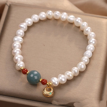 Handcrafted Natural Opal Bracelet for Women by Tinkers: Healing Balance