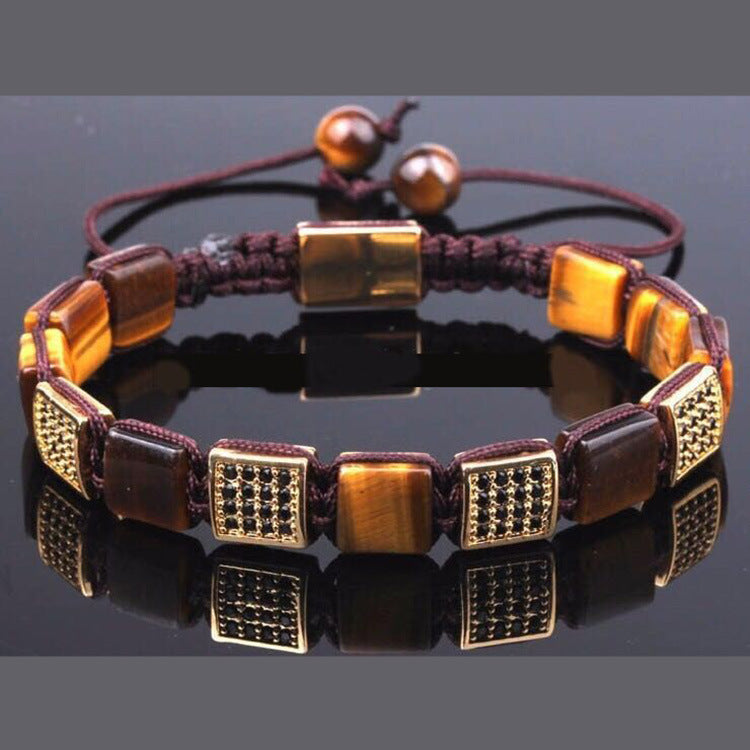 Natural Shamballa Bracelet For Men Protection By Tinkers